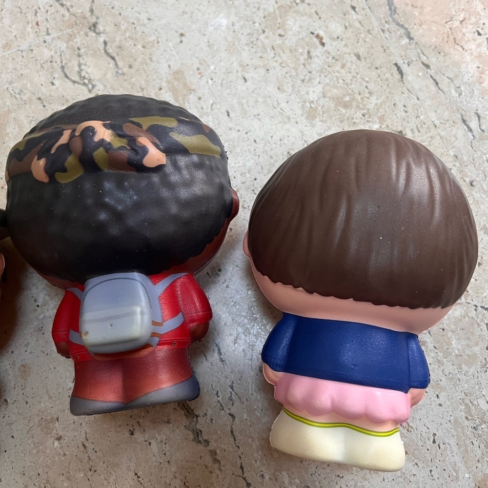 Stranger Things Orb Soft'N Slo Squishies 4 Pc. Hopper, Lucas, Dustin and Eleven - Picture 5 of 8
